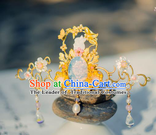 China Ancient Hair Accessories Hanfu Phoenix Coronet Step Shake Chinese Classical Hairpins for Women