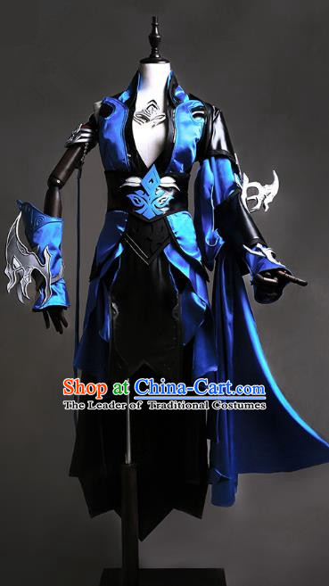 China Traditional Cosplay Swordsman Costumes Chinese Ancient Kawaler Knight-errant Clothing for Men