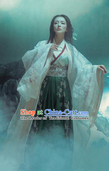 Chinese Ancient Palace Lady Hanfu Dress Traditional Jin Dynasty Manchu Imperial Concubine Embroidered Costume for Women