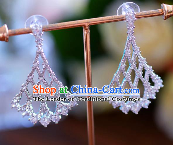 Top Grade Handmade Jewelry Accessories Ancient Zircon Earrings for Women