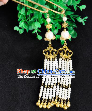 Ancient Chinese Handmade Beads Tassel Hair Clips Hair Accessories Classical Hairpins for Women