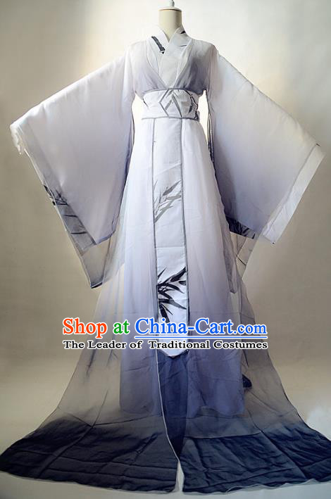 Chinese Ancient Cosplay Nobility Childe Costume Jin Dynasty Prince Swordsman Clothing for Men