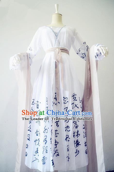 Chinese Ancient Cosplay Swordswoman Costume Traditional Song Dynasty Female Knight Hanfu Dress for Women