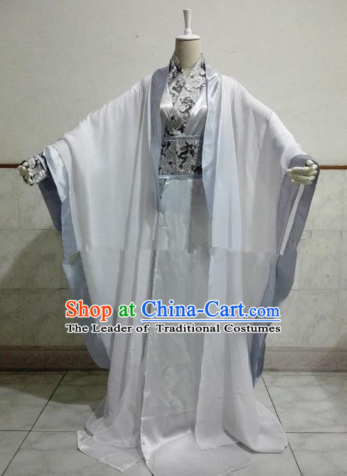 Chinese Han Dynasty Royal Highness Hanfu Ancient Swordsman Prince Clothing for Men