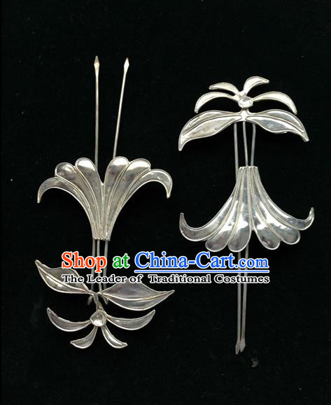 Traditional Chinese Miao Nationality Hair Accessories Hair Clips Hairpins for Women