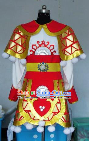 Chinese Traditional Shaoxing Opera General Robe Peking Opera Niche Costumes for Adults