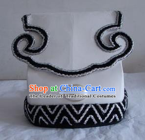 Chinese Traditional Beijing Opera Taoist Priest Scholar White Hats for Men