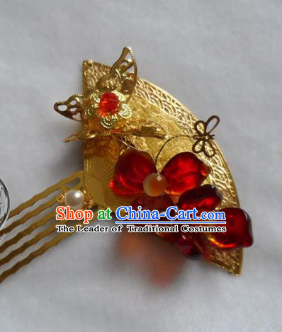 Chinese Traditional Hair Accessories Ancient Bride Hairpins Hair Comb for Women