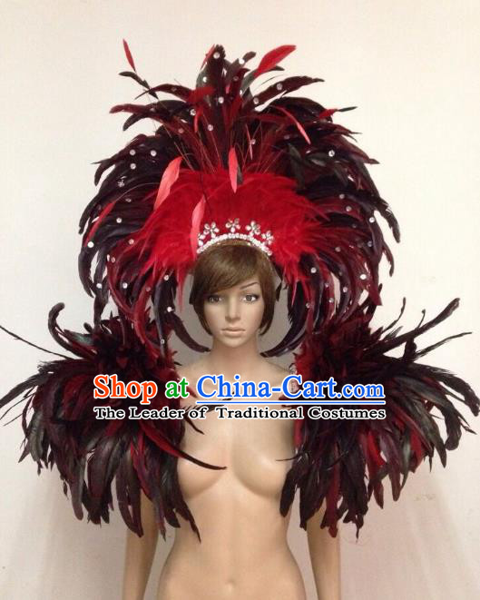 Carnival Costume Feathers Rhinestone Samba Costume Angel Wings