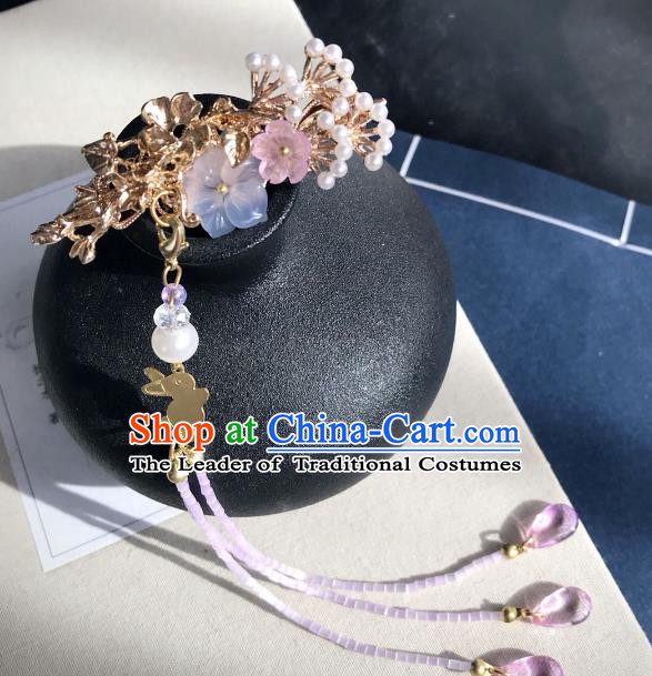 Chinese Traditional Hair Accessories Ancient Hanfu Hairpins Flowers Hair Claw for Women