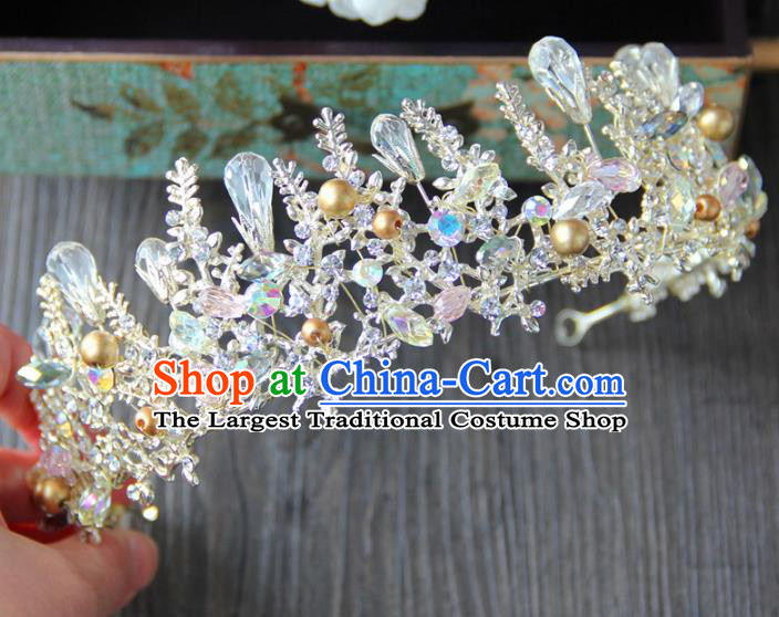 Top Grade Baroque Palace Princess Royal Crown Wedding Bride Hair Accessories for Women