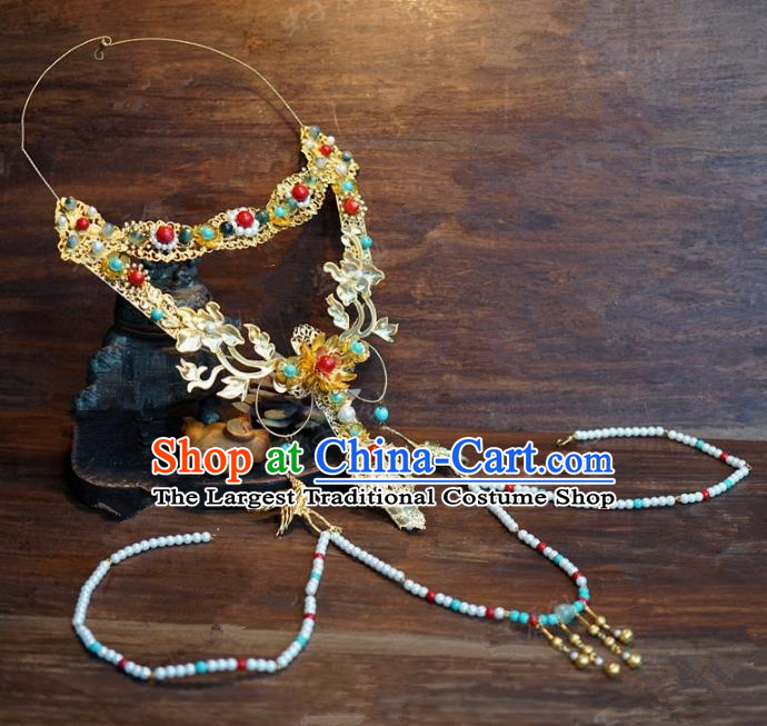 Top Grade Chinese Handmade Jewelry Accessories Ancient Palace Lady Hanfu Necklace for Women