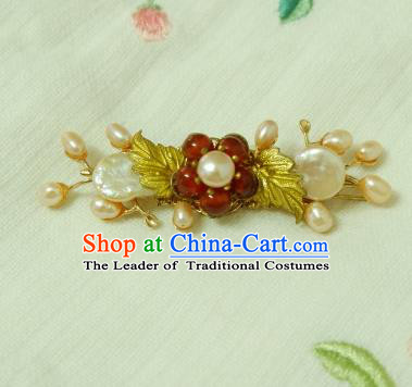 Chinese Traditional Hair Accessories Pearls Hair Stick Ancient Hanfu Hairpins for Women