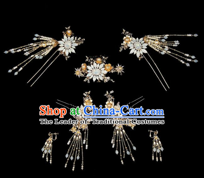 Chinese Traditional Wedding Hair Accessories Bride Hairpins Hair Stick Headwear for Women