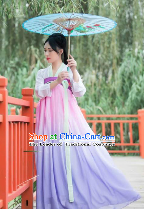 Chinese Ancient Fairy Princess Hanfu Dress Tang Dynasty Palace Lady Clothing for Women