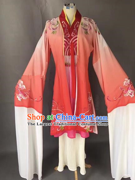 Chinese Ancient Peking Opera Palace Lady Red Dress Traditional Beijing Opera Diva Costumes for Adults