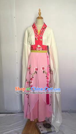 Chinese Huangmei Opera Fairy Pink Dress Traditional Beijing Opera Diva Costume for Adults