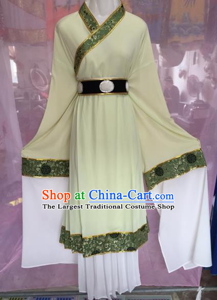 Chinese Beijing Opera Scholar Green Clothing Traditional Peking Opera Niche Costumes for Adults