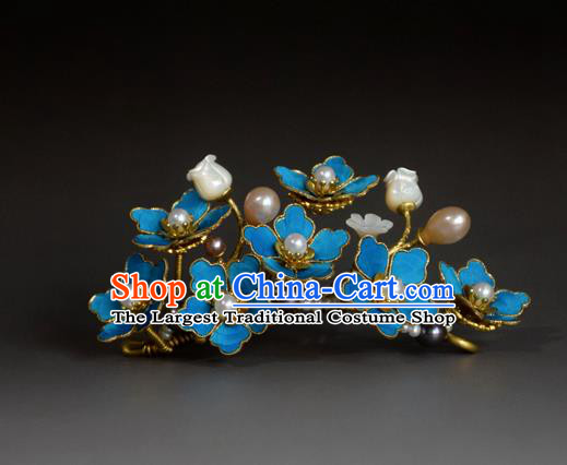 Chinese Handmade Princess Hanfu Hairpins Pearls Hair Stick Ancient Hair Accessories for Women