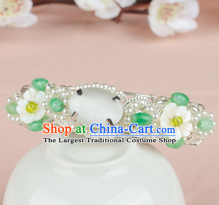 Chinese Ancient Hair Accessories Hanfu Handmade Pearls Hairpins for Women