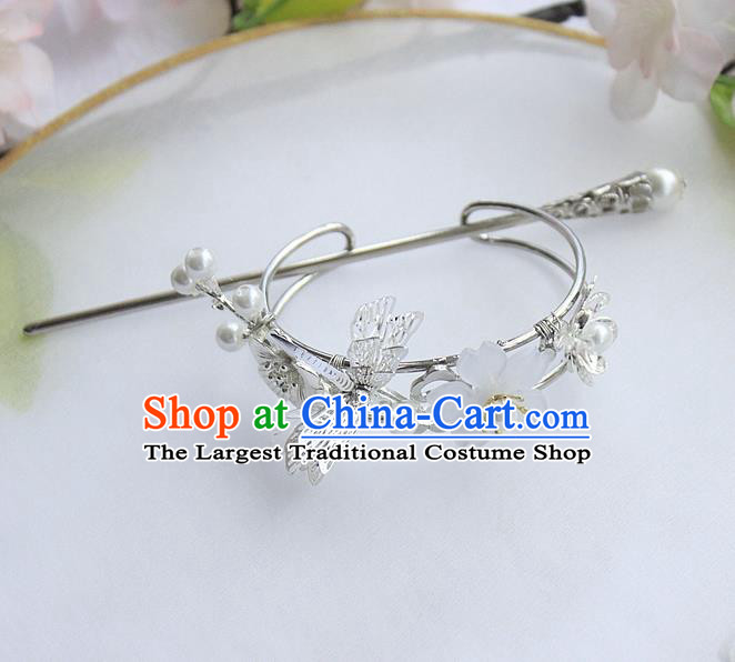 Chinese Ancient Hair Accessories Hanfu Hairdo Crown Handmade Hairpins for Women