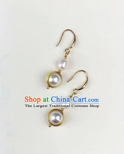 Top Grade Chinese Jewelry Accessories Wedding Hanfu Pearl Earrings for Women