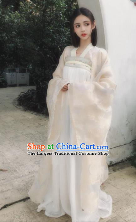 Chinese Ancient Fairy Costumes Traditional Tang Dynasty Princess Hanfu Dress for Women