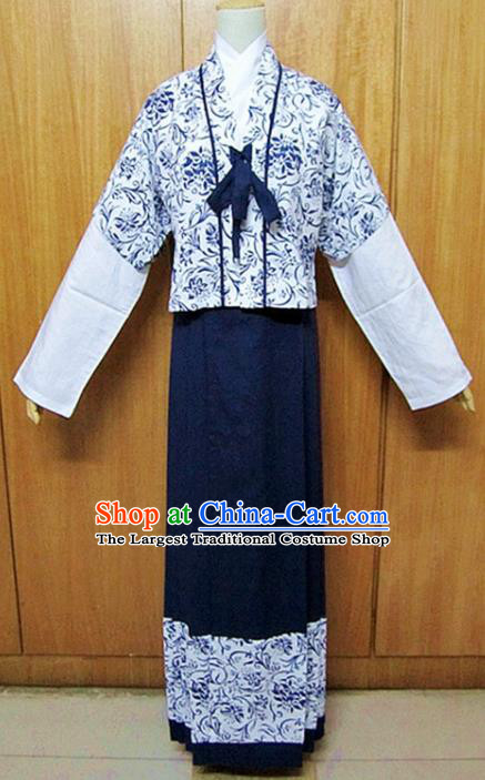 Traditional Chinese Song Dynasty Hanfu Dress Ancient Fairy Costume for Women