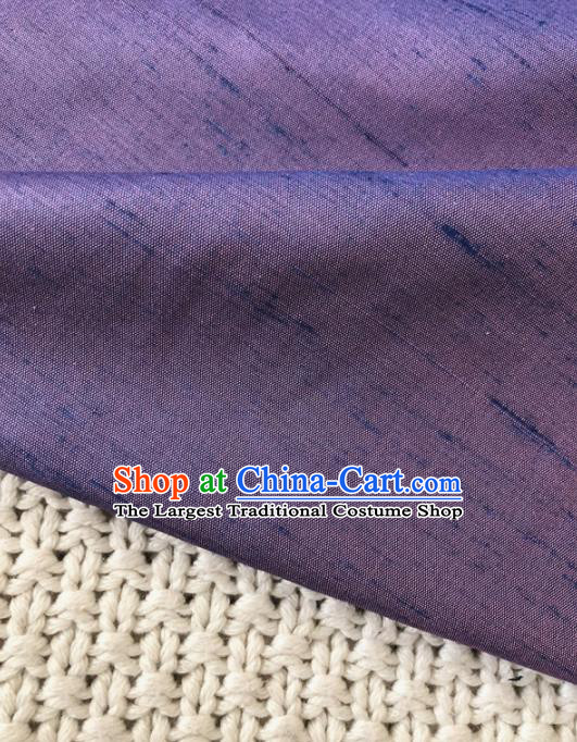 Asian Chinese Traditional Fabric Classical Pattern Purple Brocade Cheongsam Cloth Silk Fabric