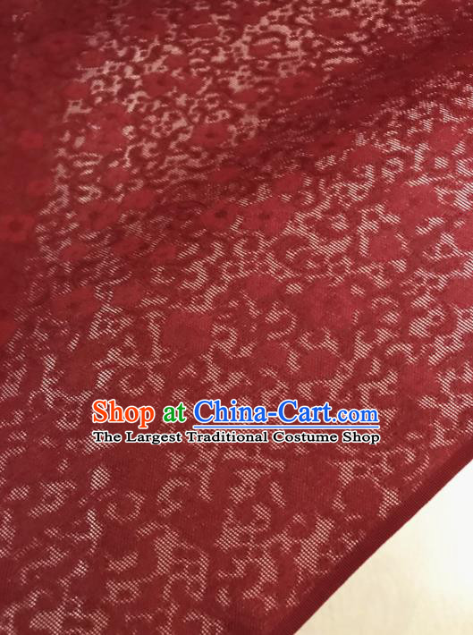 Asian Chinese Traditional Silk Fabric Royal Pattern Red Brocade Cheongsam Embroidered Cloth Silk Fabric