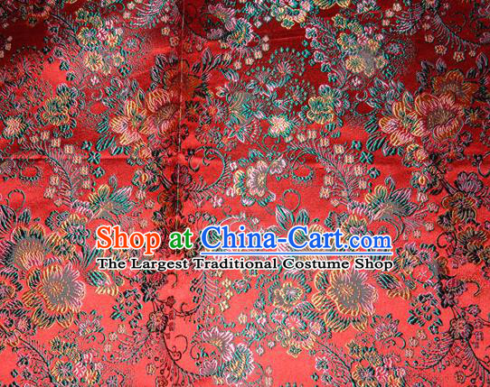 Chinese Traditional Silk Fabric Tang Suit Brocade Cheongsam Classical Pattern Cloth Material Drapery