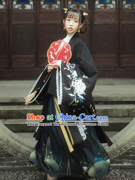 Traditional Chinese Ancient Palace Princess Hanfu Dress Ming Dynasty Women Historical Costumes Complete Set