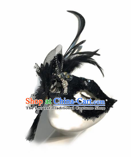 Top Halloween Cosplay Feather Masks Brazilian Carnival Catwalks Face Mask for Women