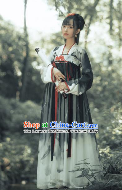 Traditional Chinese Tang Dynasty Palace Princess Replica Costumes Ancient Peri Hanfu Dress for Women