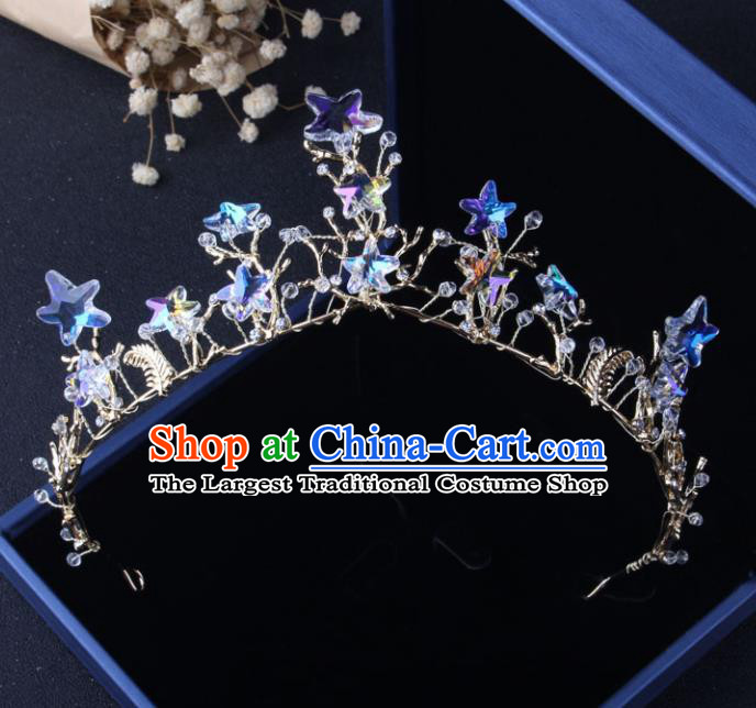 Top Grade Baroque Hair Accessories Catwalks Stars Royal Crown for Women