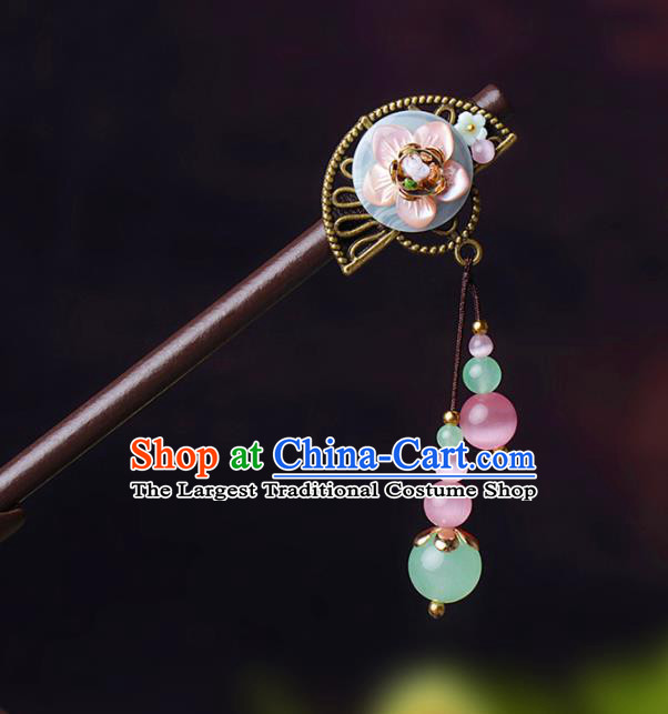 Chinese Traditional Hair Accessories National Hanfu Wood Hairpins for Women