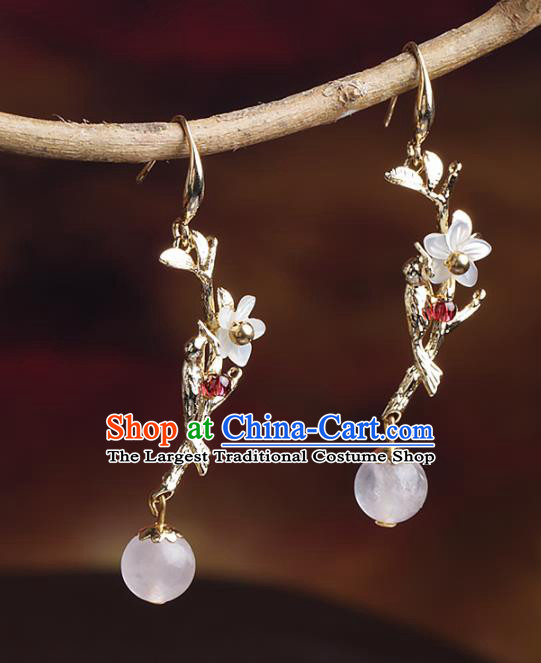 Chinese National Classical Hanfu Earrings Traditional Jewelry Accessories for Women