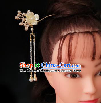 Chinese Ancient Traditional Hanfu Tassel Step Shake Hairpins Handmade Classical Hair Accessories for Women