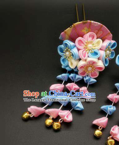 Asian Japanese Traditional Geisha Hairpins Japan Kimono Handmade Classical Hair Accessories for Women