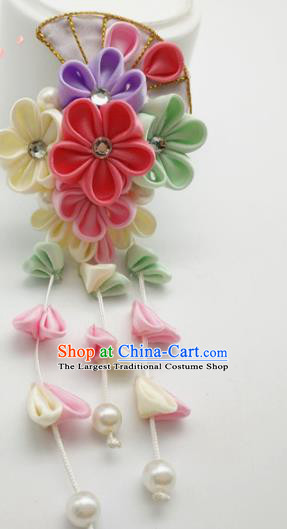 Asian Japanese Traditional Geisha Hairpins Japan Kimono Handmade Classical Hair Accessories for Women