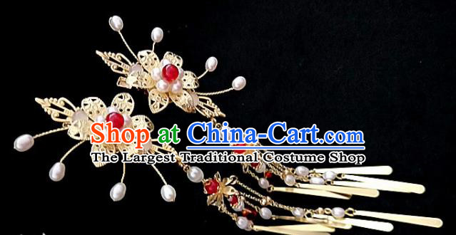 Chinese Traditional Tassel Hair Sticks Handmade Classical Hair Accessories for Women