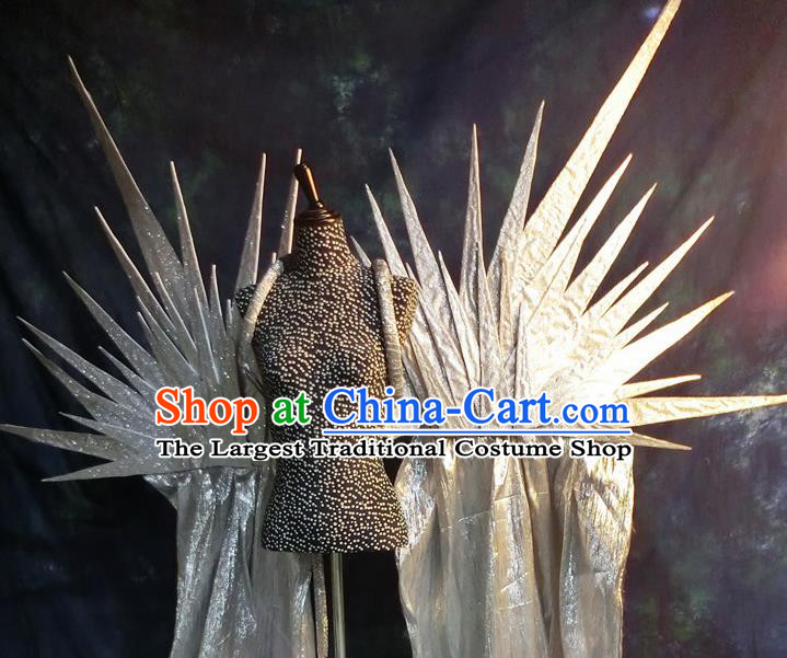 Halloween Cosplay Stage Show Props Catwalks Accessories Brazilian Carnival Parade White Wings for Women