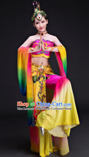 Chinese Traditional Umbrella Dance Costumes Classical Dance Dunhuang Flying Apsaras Dance Dress for Women