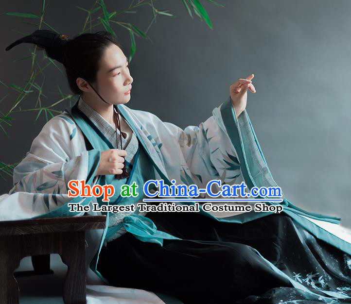 Chinese Traditional Han Dynasty Prince Historical Costumes Ancient Nobility Childe Hanfu Clothing for Men