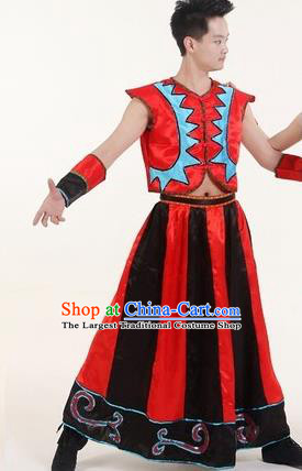 Chinese Traditional Folk Dance Costumes Yangko Dance Clothing for Men