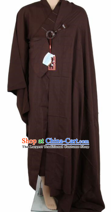 Chinese Traditional Buddhist Monk Coffee Costumes Buddhism Monks Cassock for Men