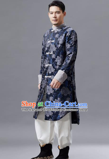 Chinese Traditional Costume Tang Suits Coat National Mandarin Shirt for Men