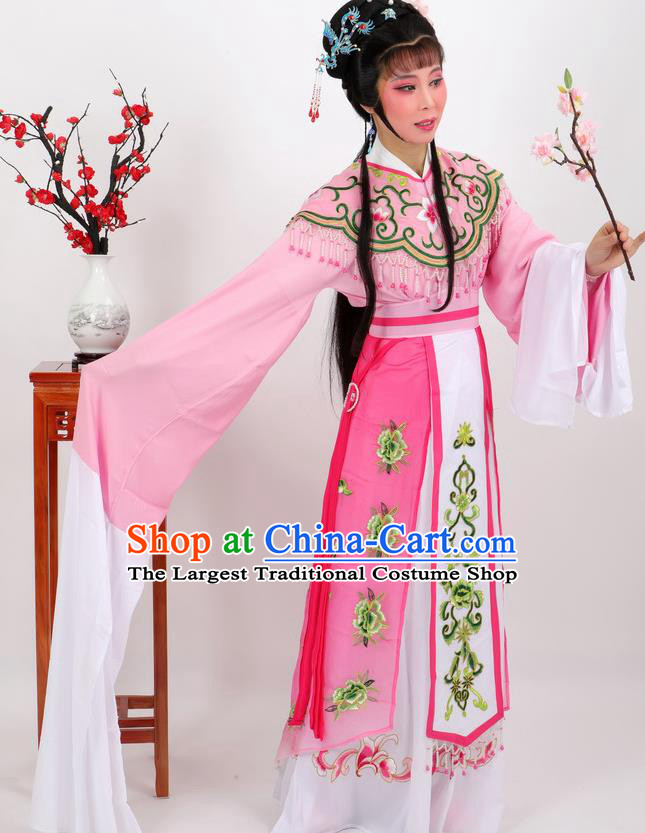 Professional Chinese Traditional Beijing Opera Diva Pink Dress Ancient Imperial Consort Costumes for Women