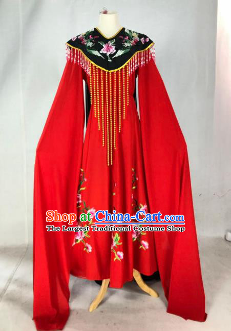 Chinese Traditional Peking Opera Actress Wang Xifeng Red Dress Ancient Court Queen Costume for Women