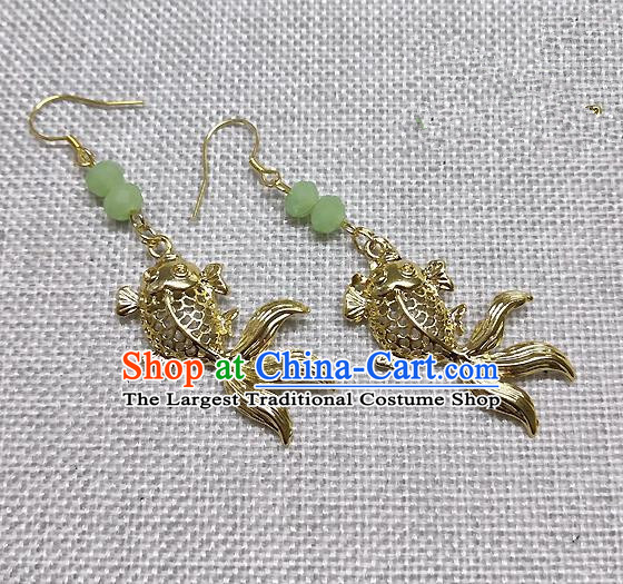 Chinese Traditional Hanfu Goldfish Earrings Ancient Princess Ear Accessories for Women